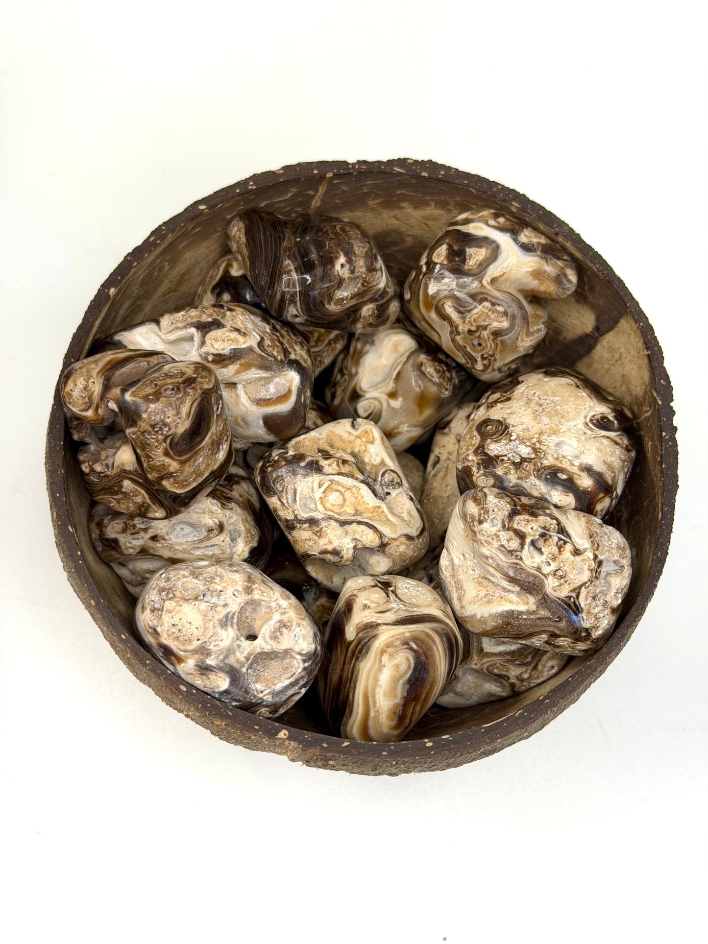 Chocolate Calcite Tumbles