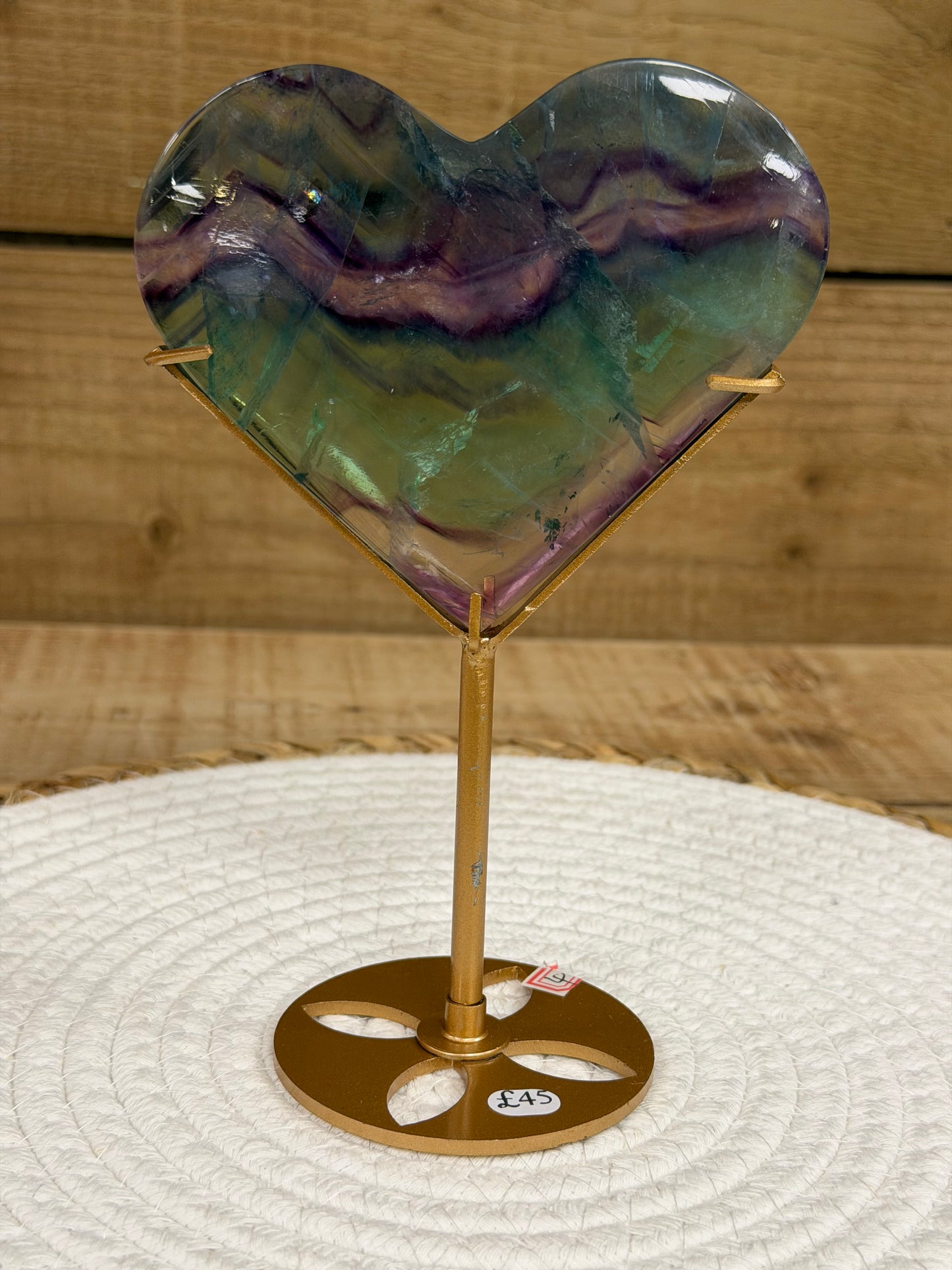 Fluorite Heart Stand