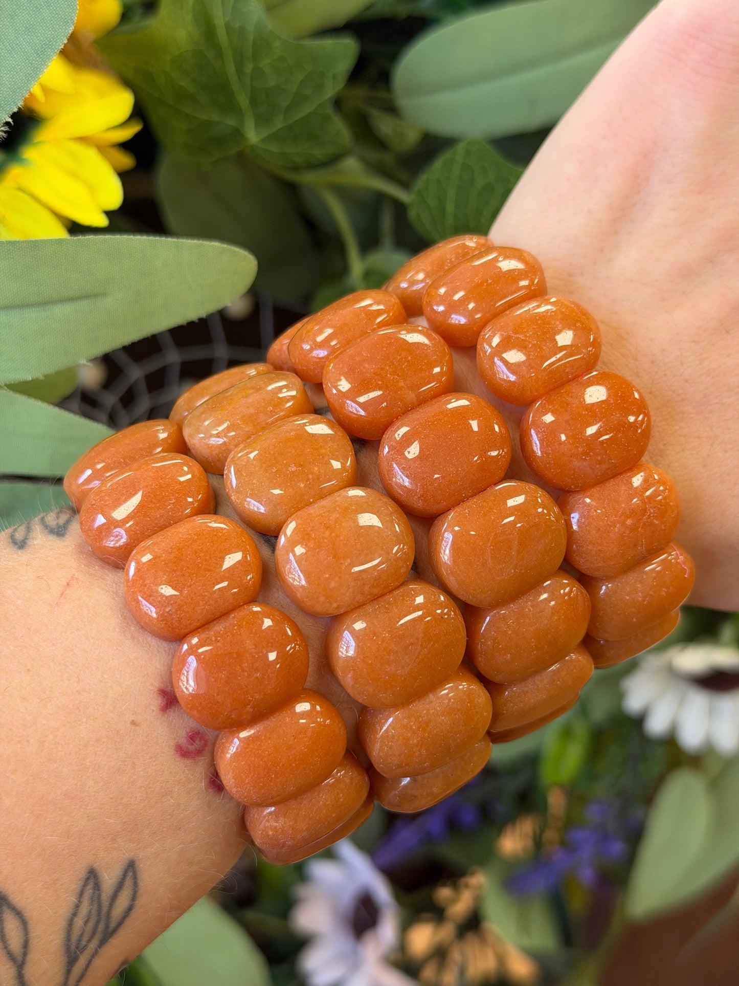 Peach Aventurine Bangle