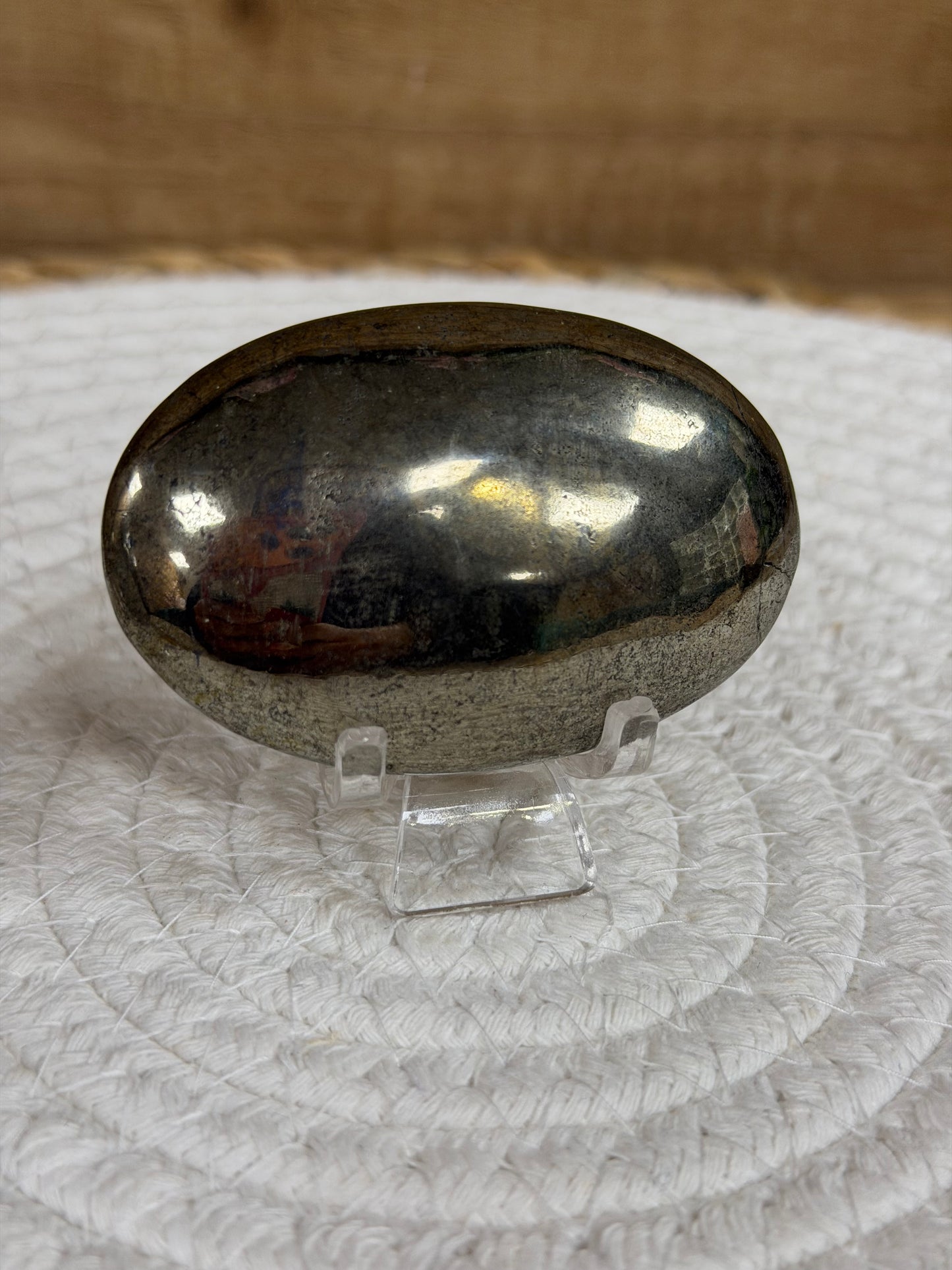 Pyrite Palm Stone