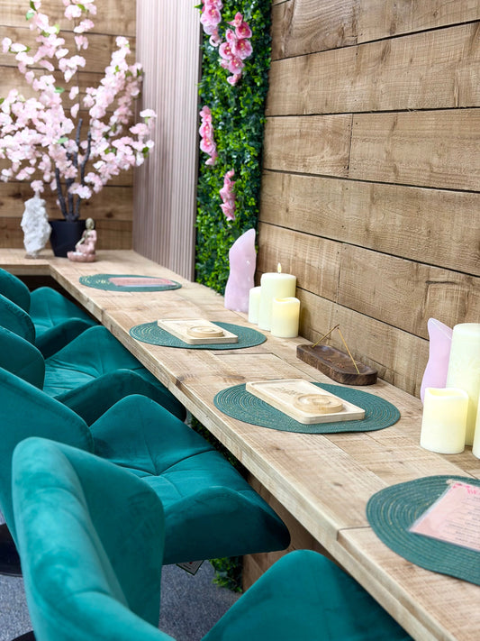A D.I.Y Bracelet Bar? Inside Our Crystal Shop? YES!