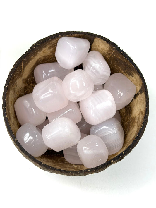 Pink Mangano Calcite Tumbles