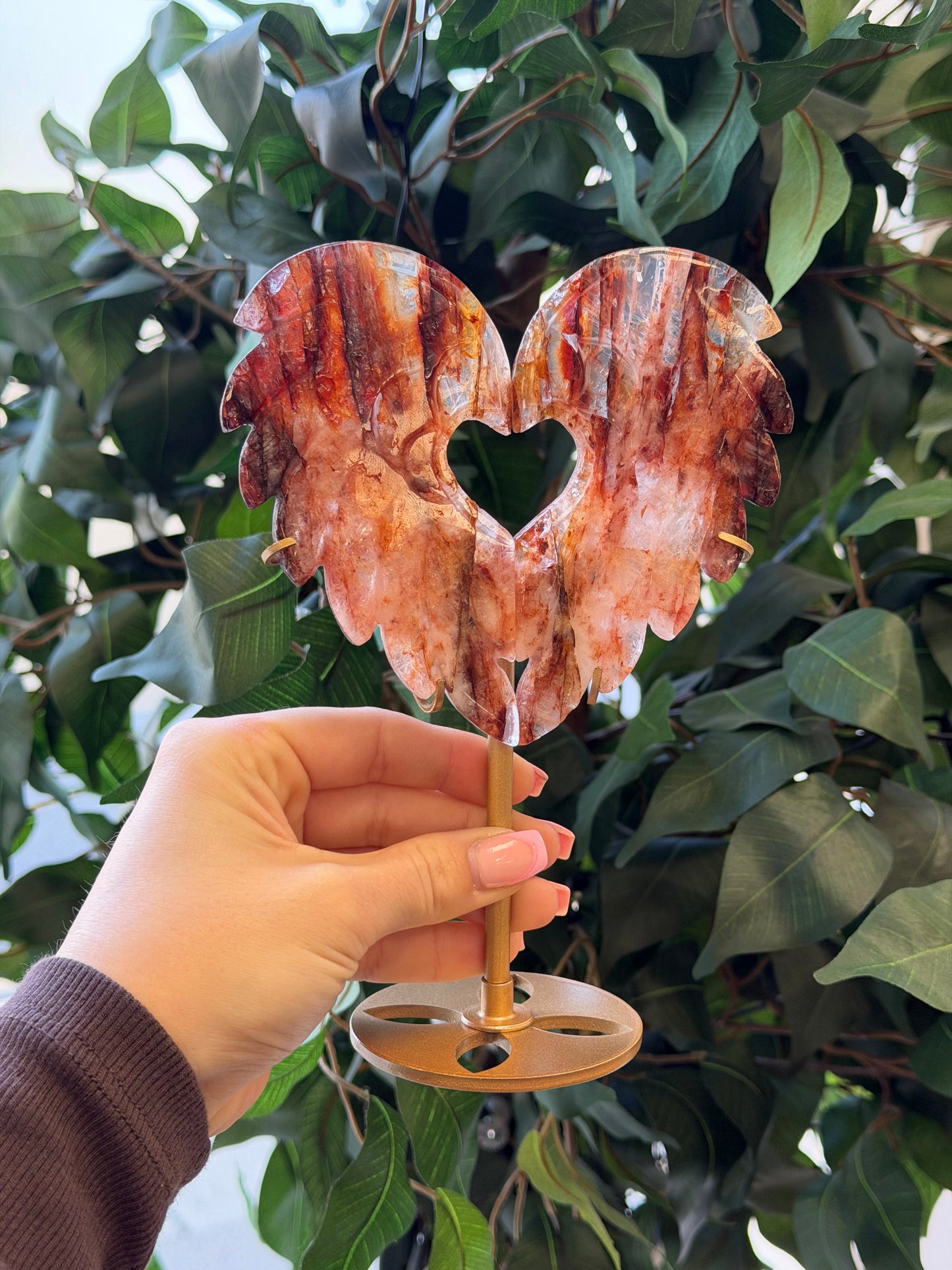 Fire Quartz Angel Wings