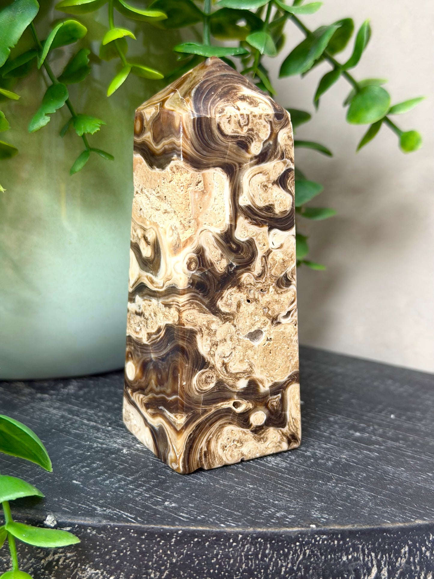 Chocolate Calcite Tower