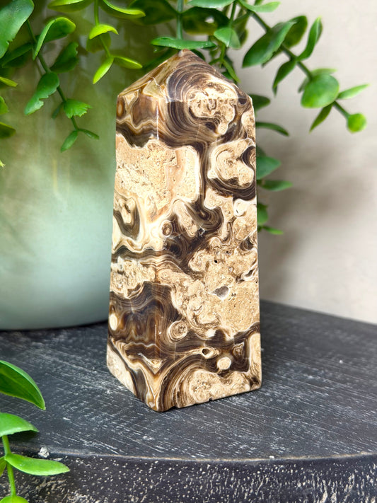 Chocolate Calcite Tower