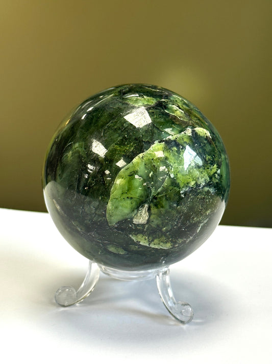 Nephrite Jade Sphere