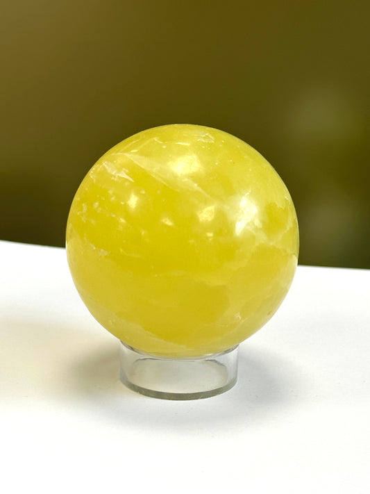 Lemon Calcite Sphere