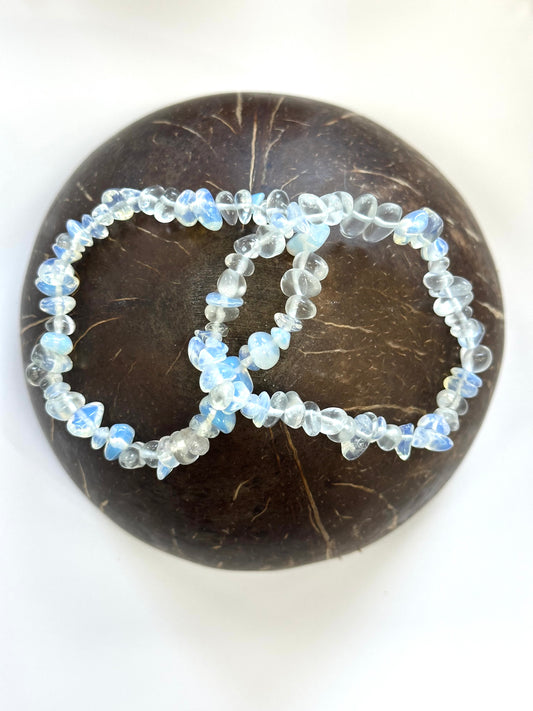 Opalite Chip Stone Bracelet - Dreams, Goals, Manifestation