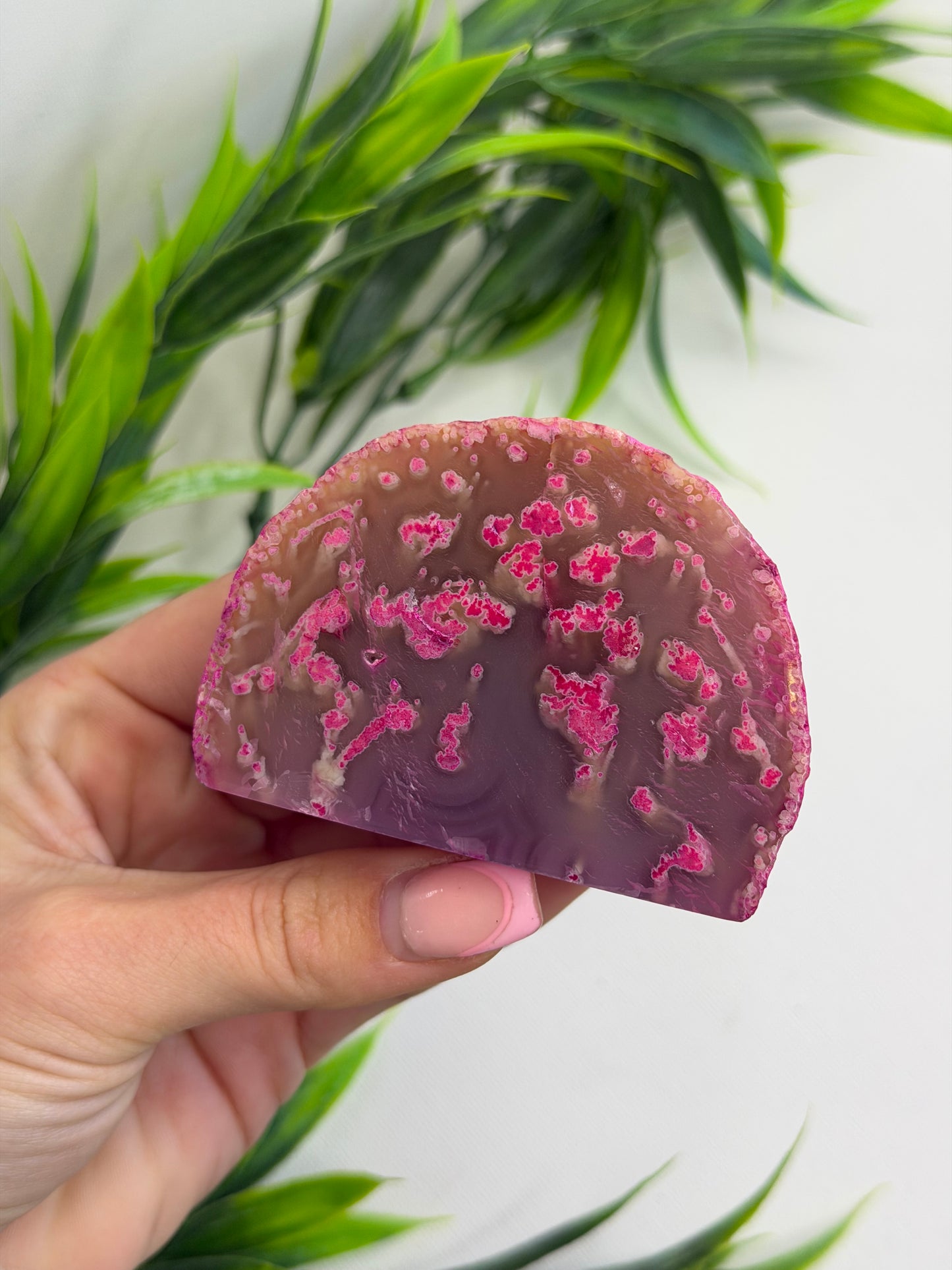 Pink Agate Geode