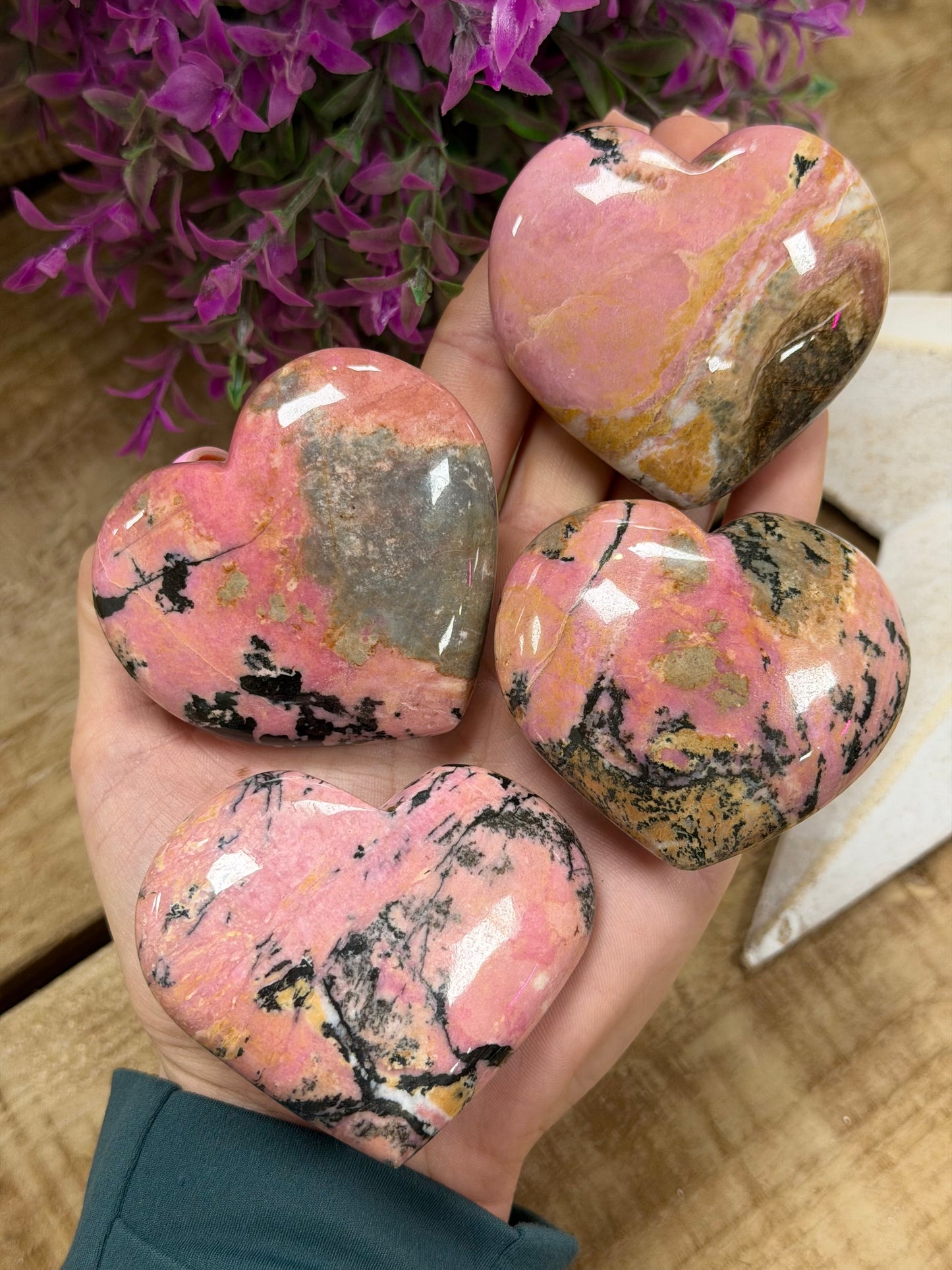 Rhodonite Heart