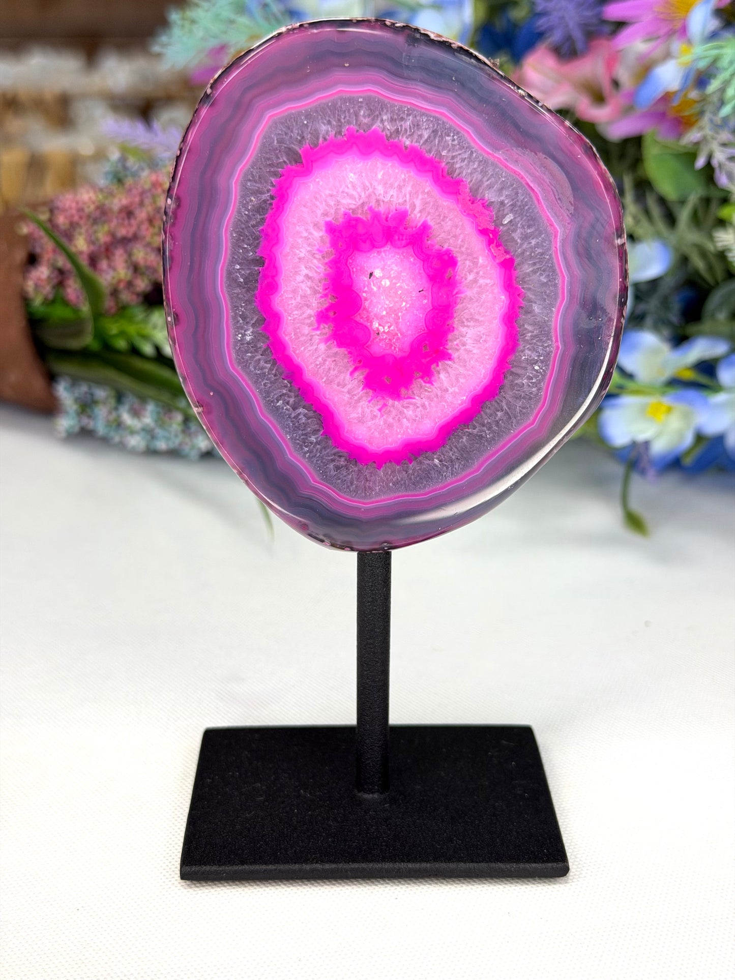 Pink Agate Stand