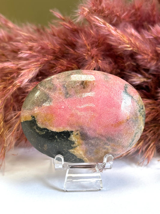 Rhodonite Palm Stone 1