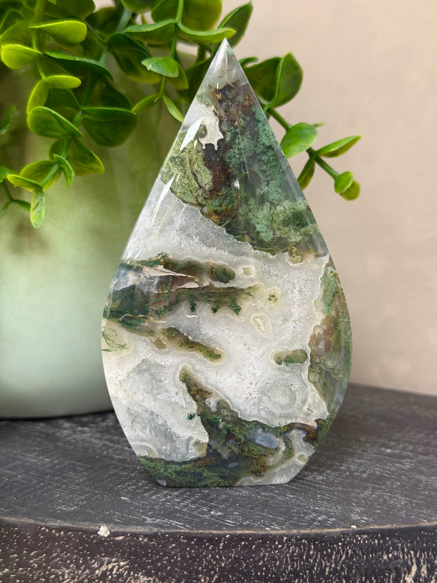 Moss Agate Flame