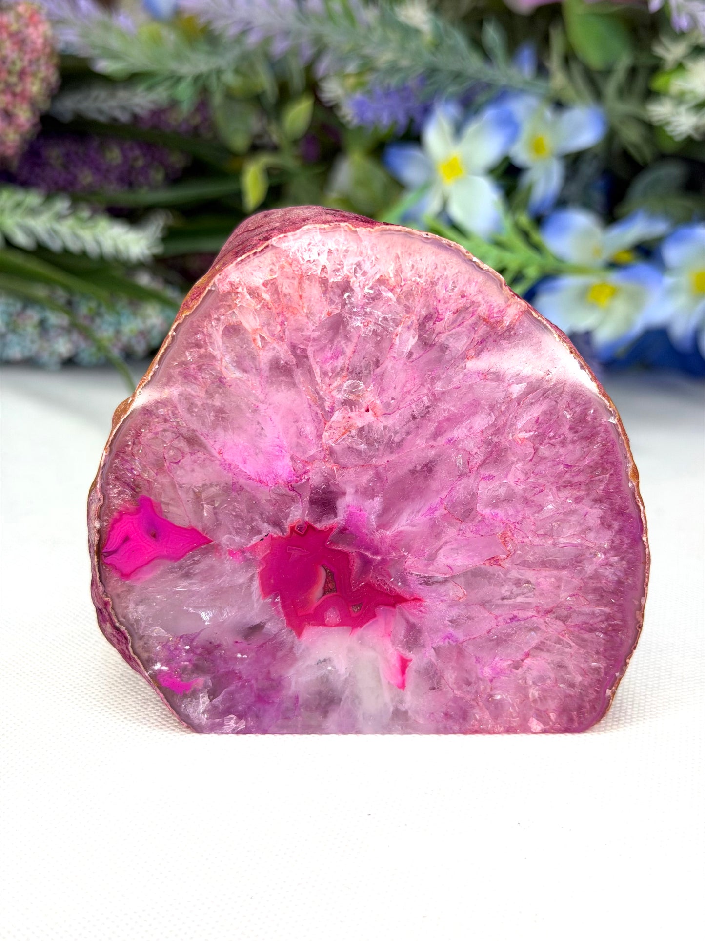Pink Agate Geode