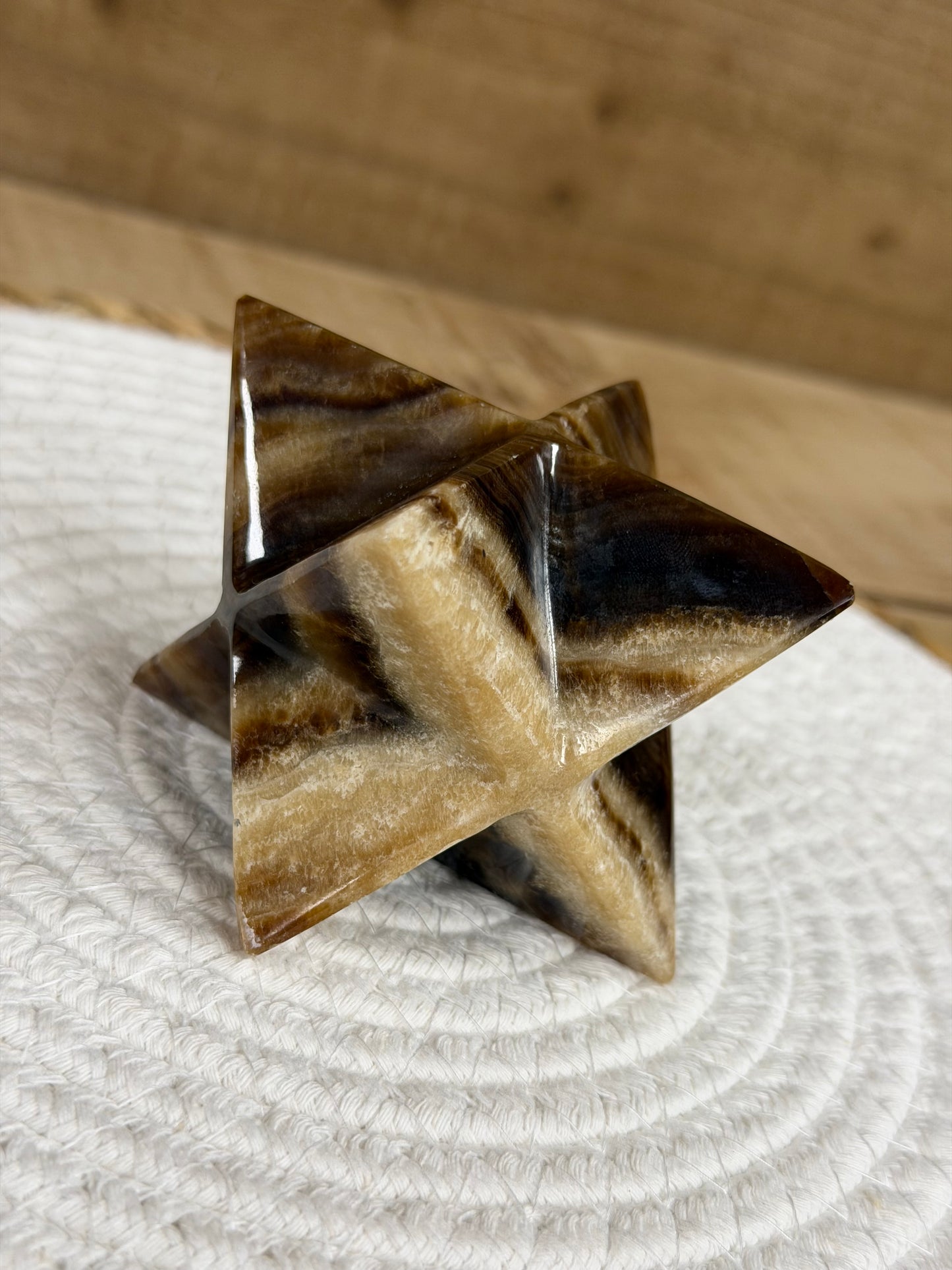 Chocolate Calcite Merkaba Star