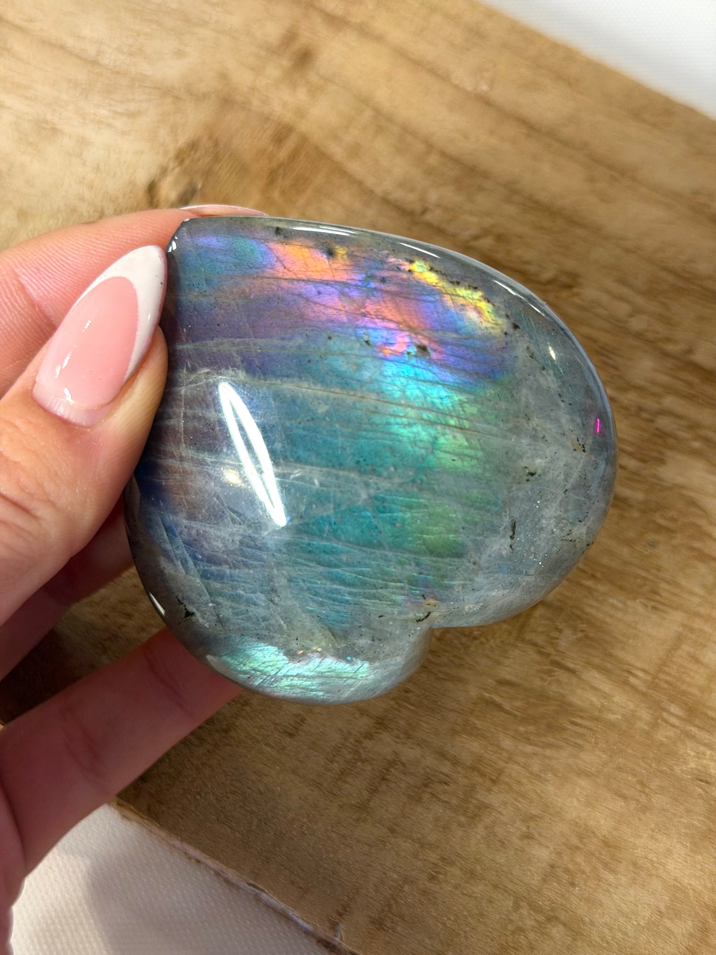 Universal Labradorite Heart