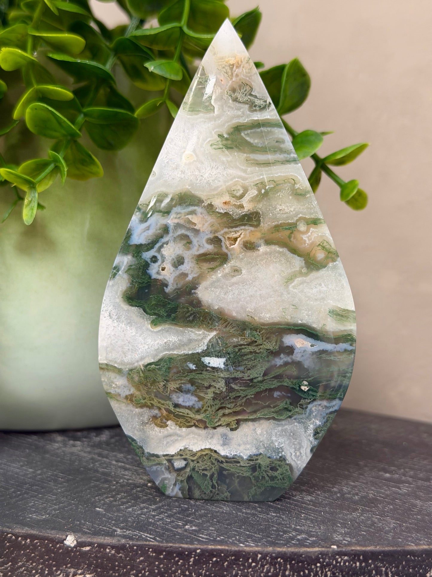 Moss Agate Flame