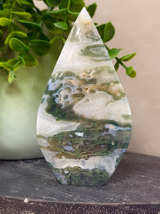 Moss Agate Flame