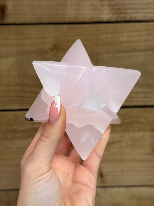 Pink Mangano Merkaba Star