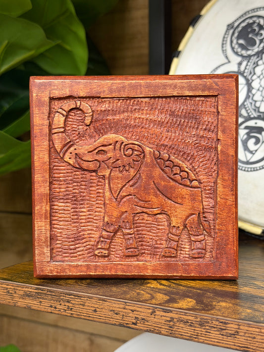 Mango Wood Elephant Box
