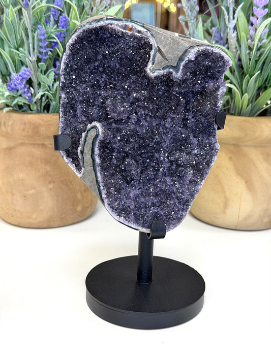 Galaxy Amethyst Statement Stand