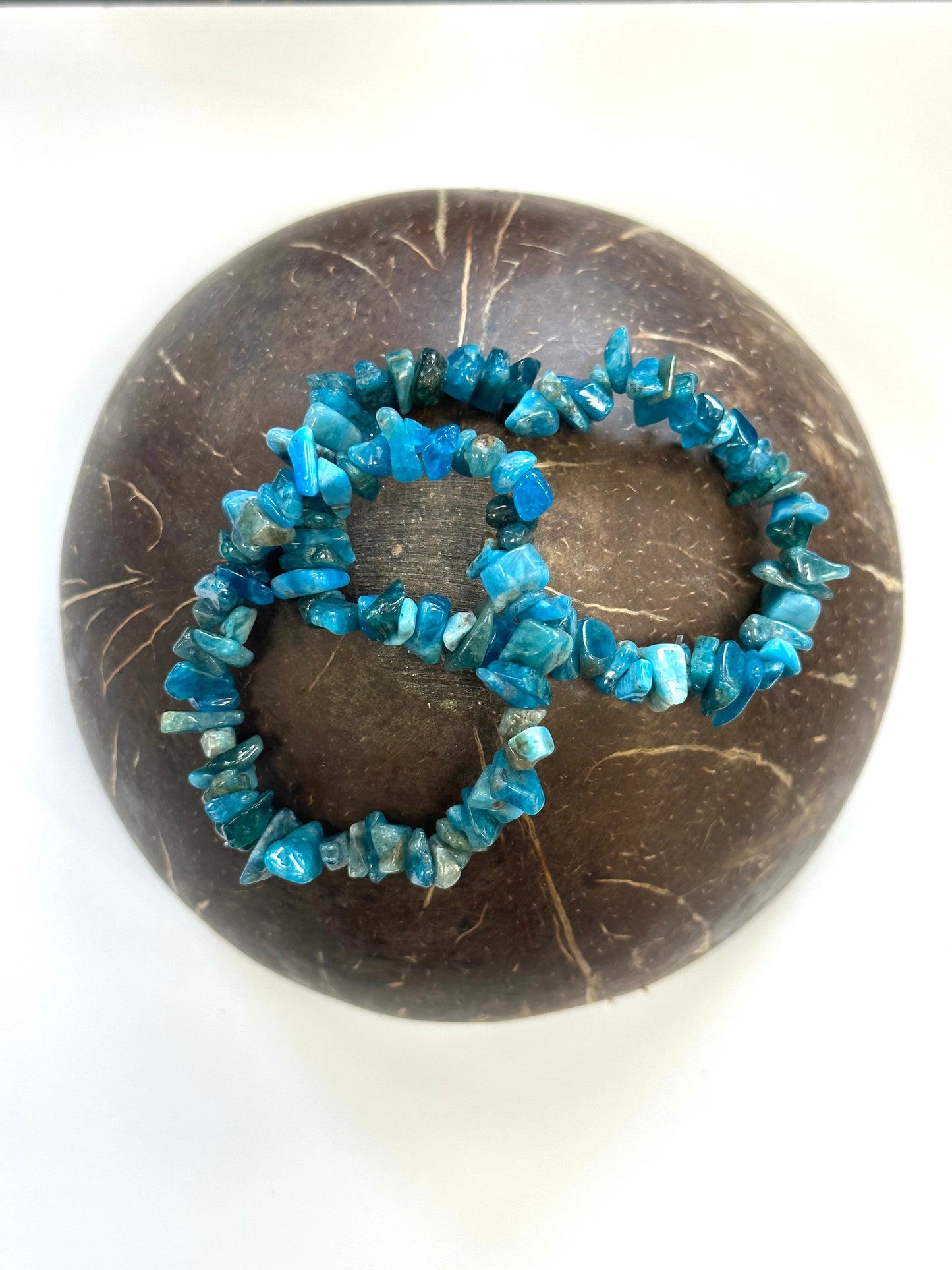 Apatite Chip Stone Bracelet - Manifesting, Creativity