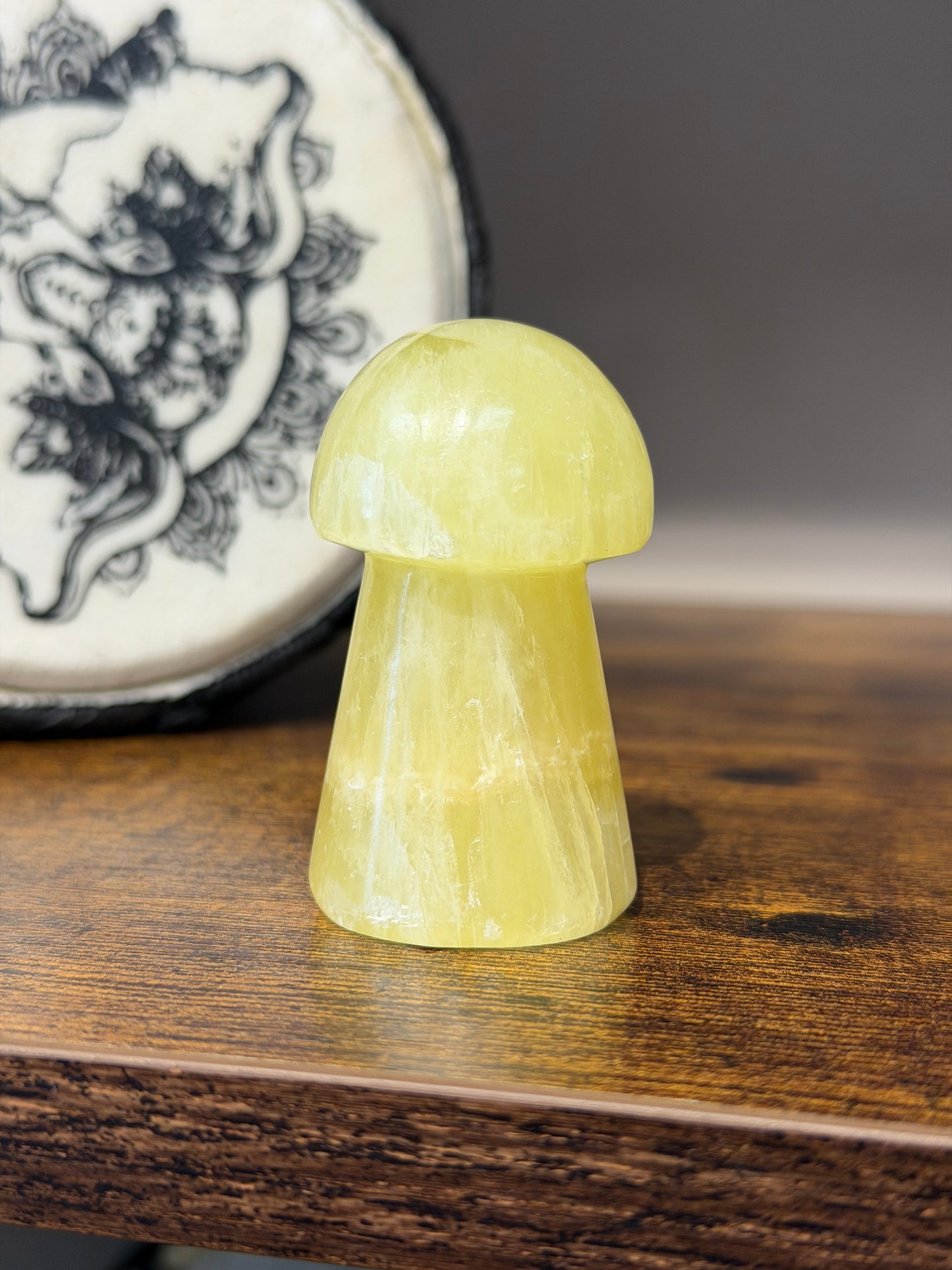 Lemon Calcite Mushroom