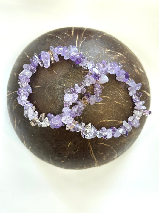 Ametrine Chip Stone Bracelet - Balance, Self Confidence