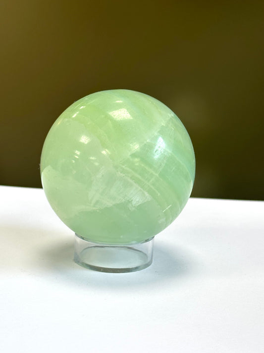 Pistachio Calcite Sphere