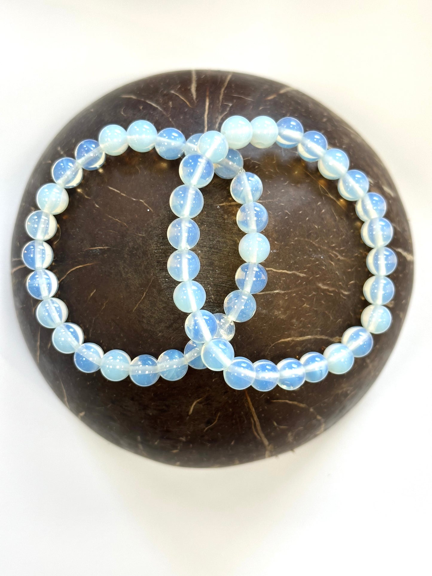 Opalite 8mm Beaded Bracelet - Dreams, Goals, Manifestation