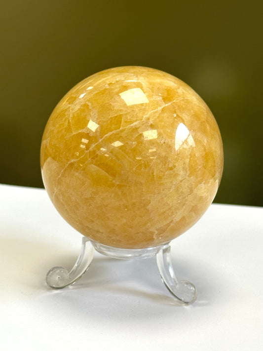 Orange Calcite Sphere