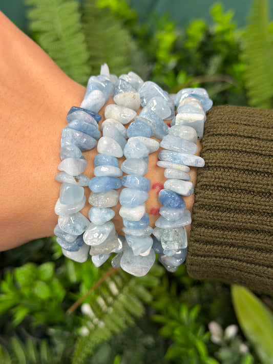 Aquamarine Chunky Bracelet