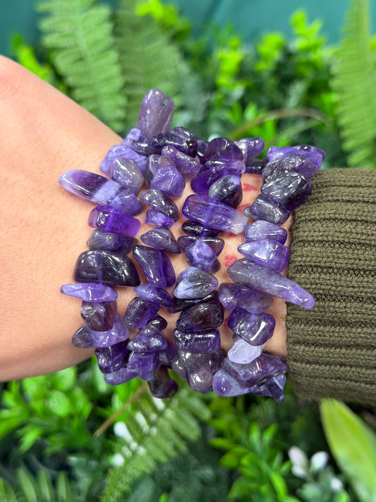 Chunky Amethyst Bracelet