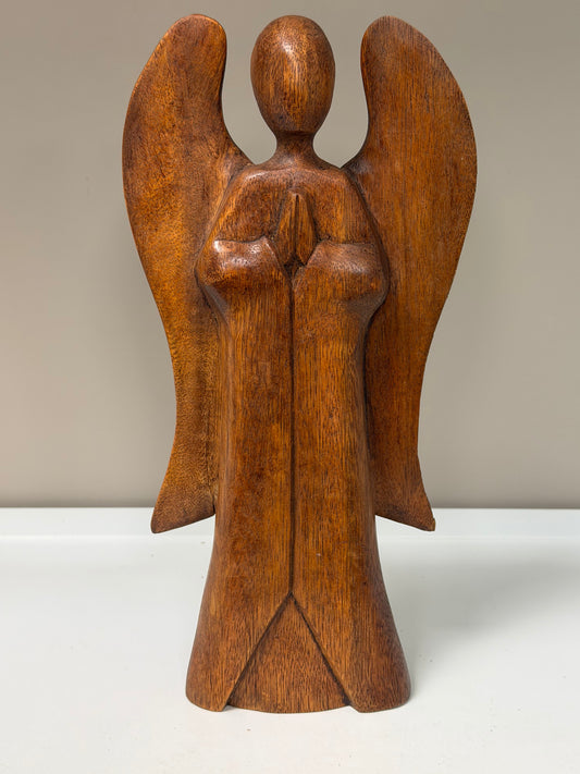 30cm Acacia Wood Angel (Click & Collect Only)