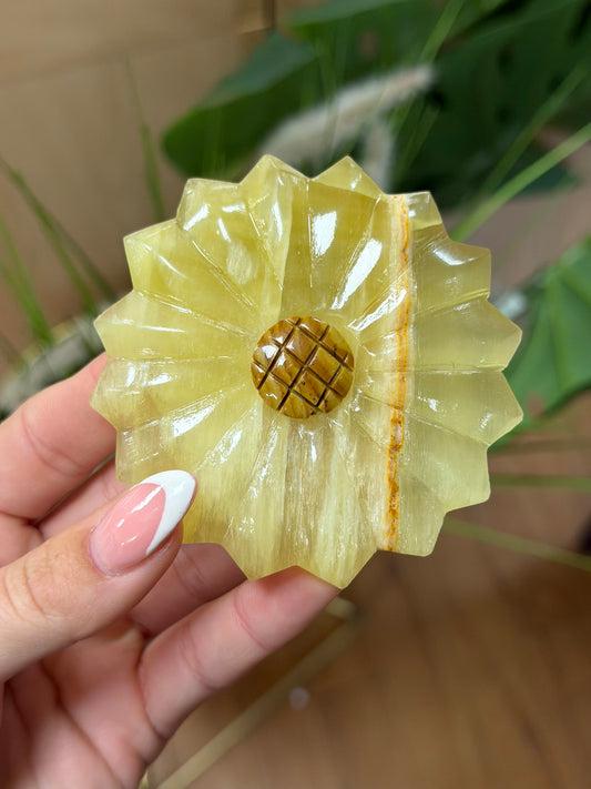 Lemon Calcite Sunflower