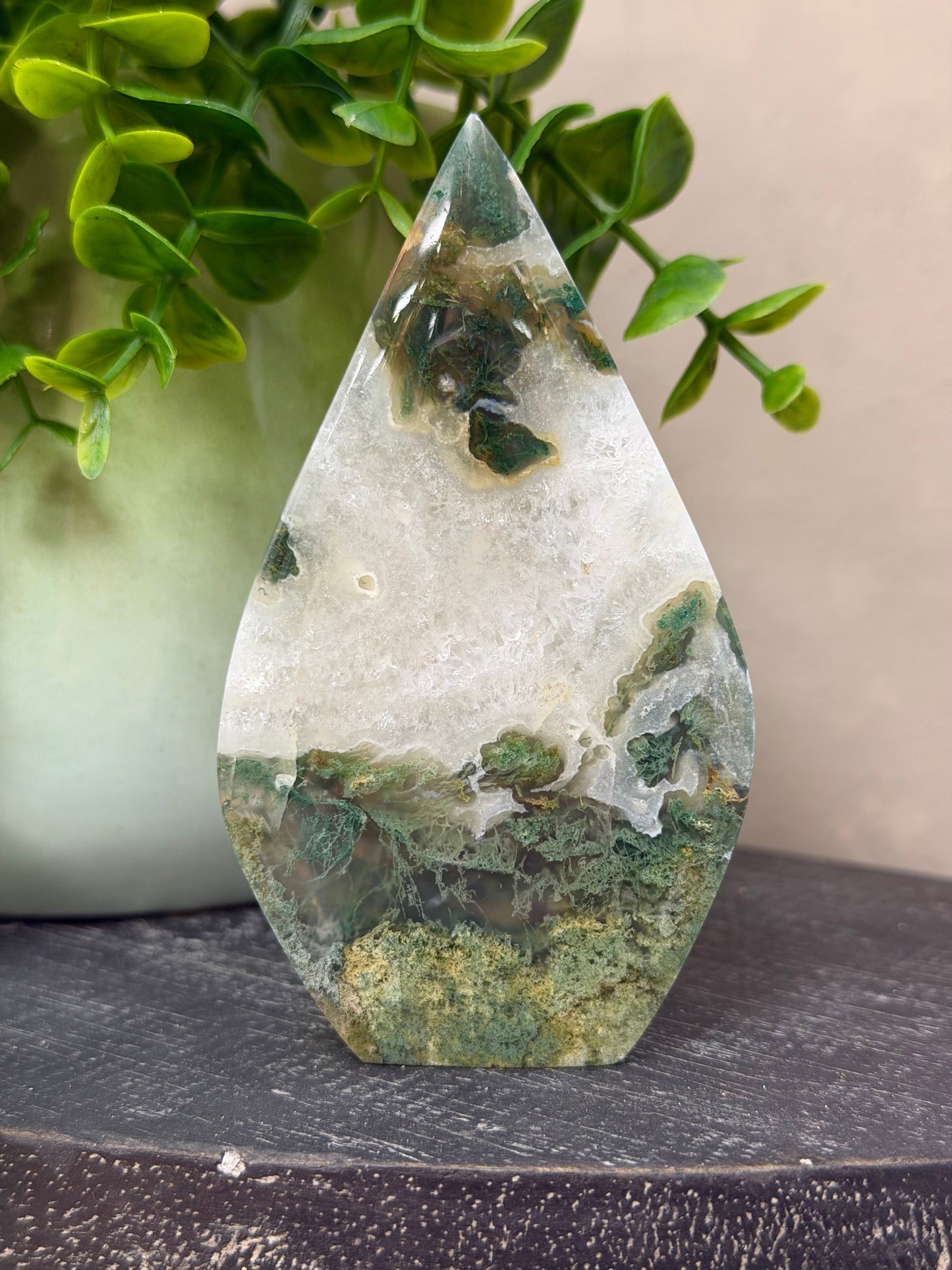 Moss Agate Flame