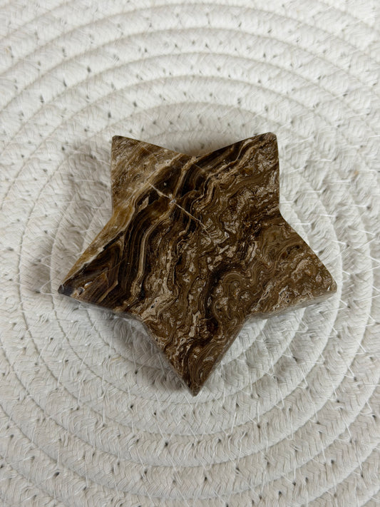 Chocolate Calcite Star