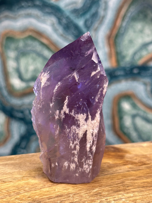 Raw Amethyst & Polished Tower