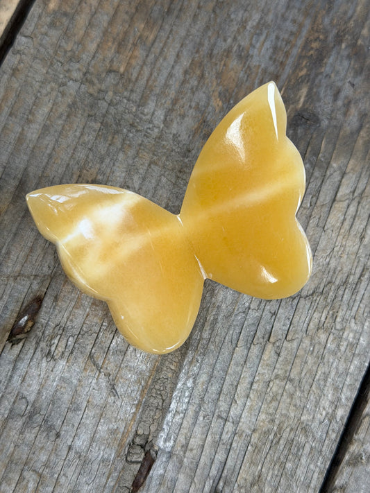 Orange Calcite Butterfly
