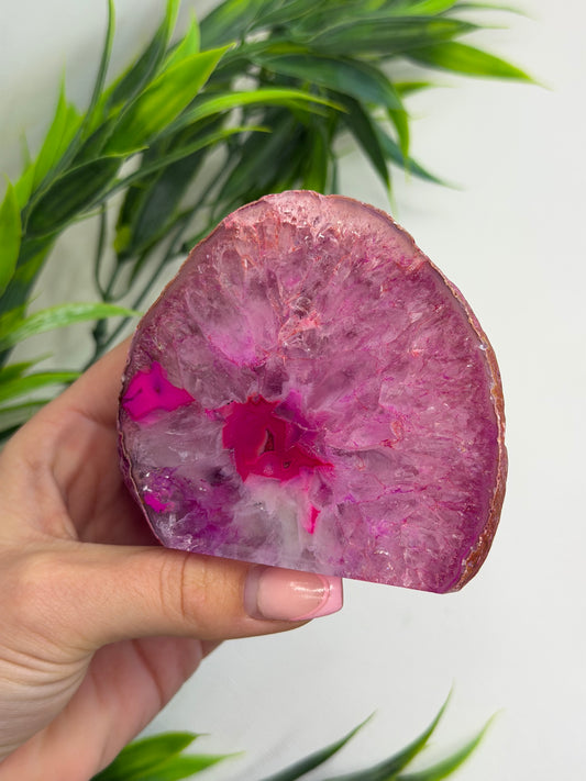 Pink Agate Geode