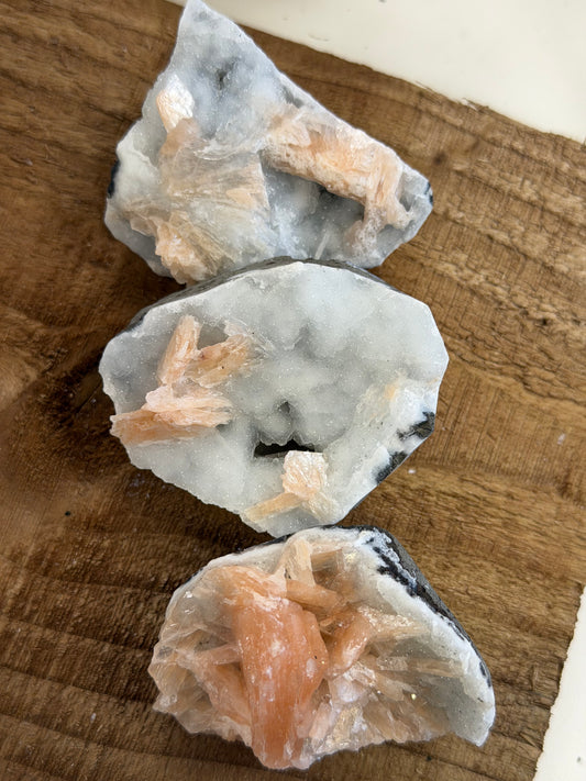 Quartz & Stilbite Minis